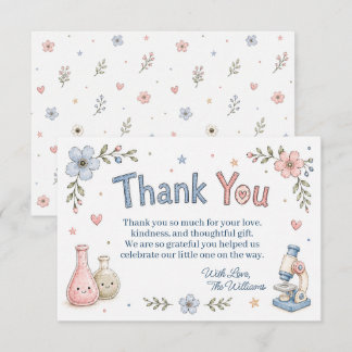 IVF-vetenskap Bebis Baby Shower Tacksamhetskort Tack Kort