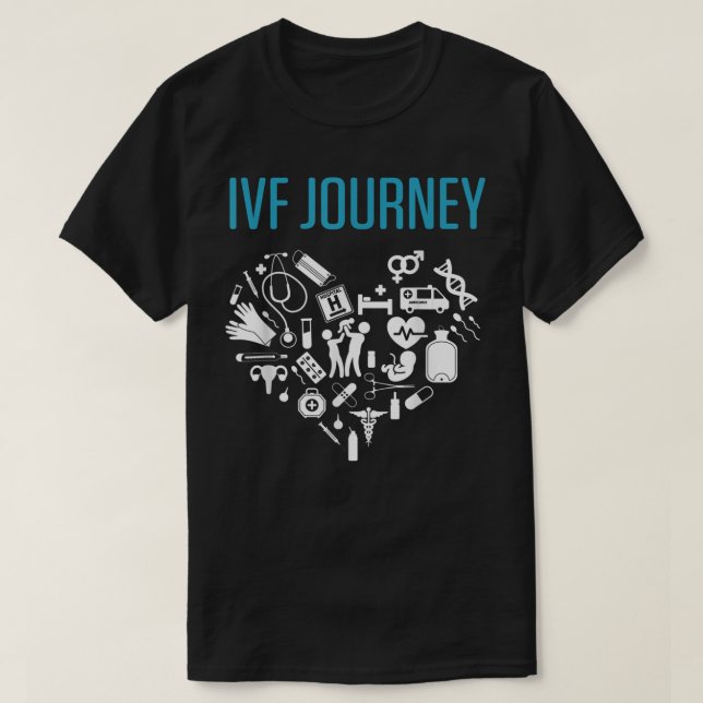 IVF Warrior Pappa Mamma Transfer Day Infertility T Shirt (Design framsida)