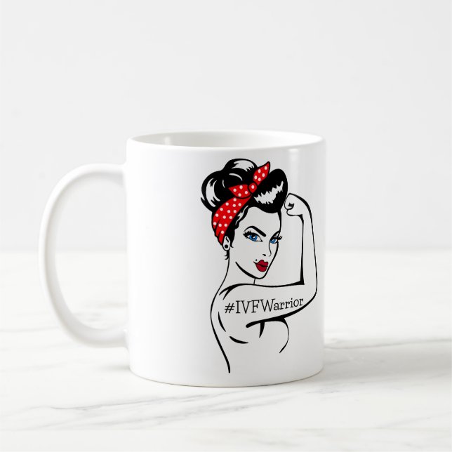 IVF Warrior Rosie Riveter Mugg (Vänster)