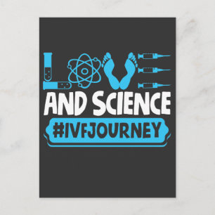 IVF Warrior Science Transfer Day Infertility Vykort