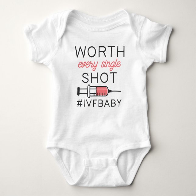 IVFBaby värd varje enskild punkt T Shirt (Framsida)