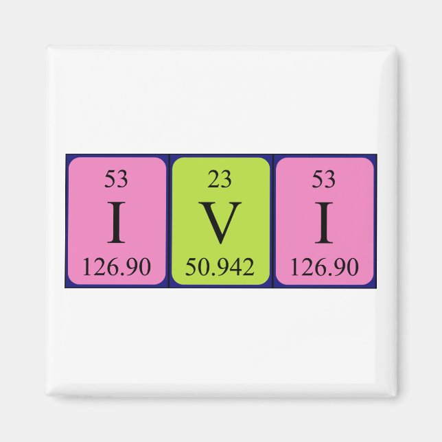 Ivi Periodisk magnet bord namn (Framsidan)