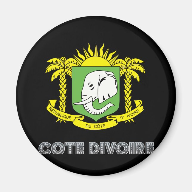 Ivoirian Emblem Magnet (Framsidan)