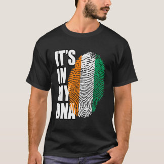 Ivorian Heritage Dna Flagga T Shirt