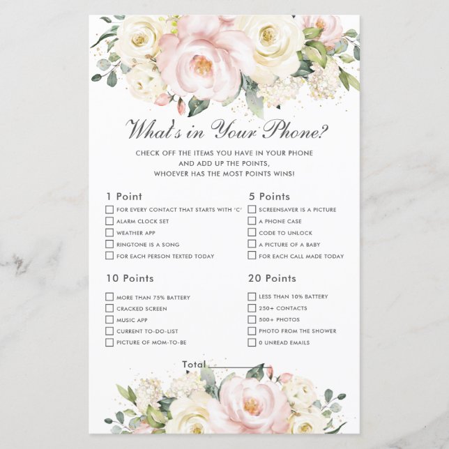  ivoriansk Blommigt vad är i ditt Mobila spel i Ba (Framsida)