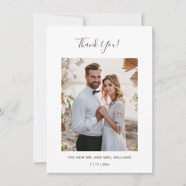 Ivory 3D Magnolia Flower Tack Kort (Framsida)