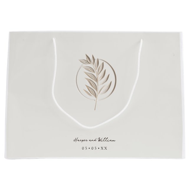 Ivory 3d twig bröllop (Framsidan)