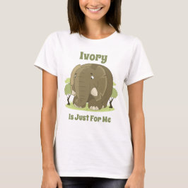 Ivory är bara för mig. t shirt