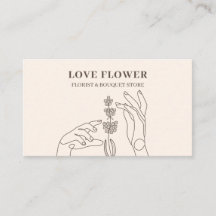 Ivory Beige Florist Botanical Händer hold