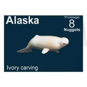Ivory Beluga Hälsningskort