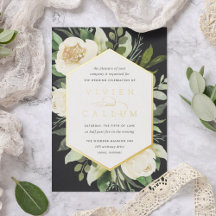 Ivory Bloom | Geometrisk Blommigt Ram Bröllop