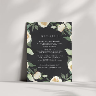 Ivory Bloom   Information om vattenfärgen Blommigt Tilläggskort