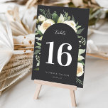 Ivory Bloom | Vattenfärgning Blommigt Bröllop Bordsnummer<br><div class="desc">I vår samling av vattenfärgen blommigt bröllop i Elfenbenskusten finns delikatmålade vattenfärgsgreer, eukalyptus löv, botaniskt lövlök i grönt och vita och elfenbensblommor. Anpassa dessa bordsnummer med namn och bröllop-datum under en graciös blommigt. DESIGNER NOTE: Dessa kort är designade att beställas individuellt. Anpassa med dina detaljer, börja med Bord 1, lägg...</div>