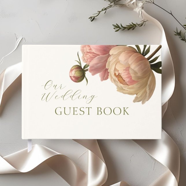 Ivory | Chic Blush Rose Wedding  Gästböcker (Skapare uppladdad)