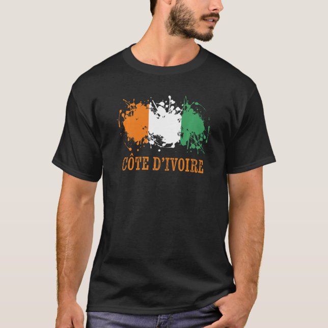 Ivory Coaian enthusiasts for Côte du2019Ivoire and T Shirt (Framsida)