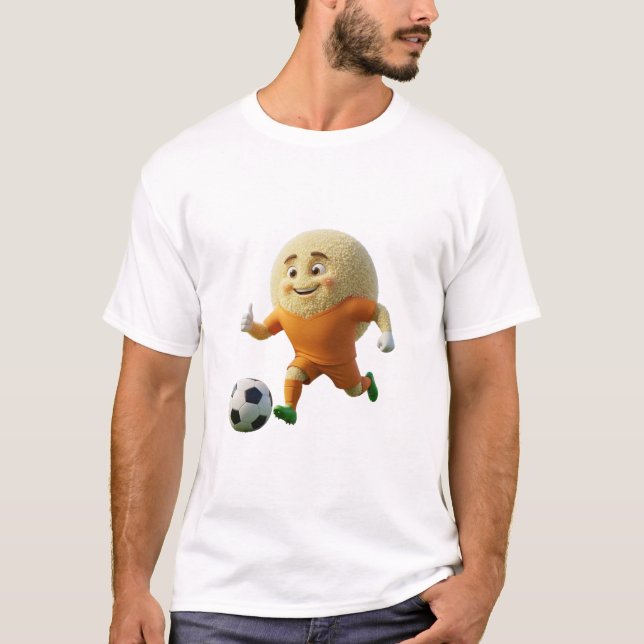 Ivory Coast Garba Soccer Mascot T-Shirt - Group D  (Framsida)