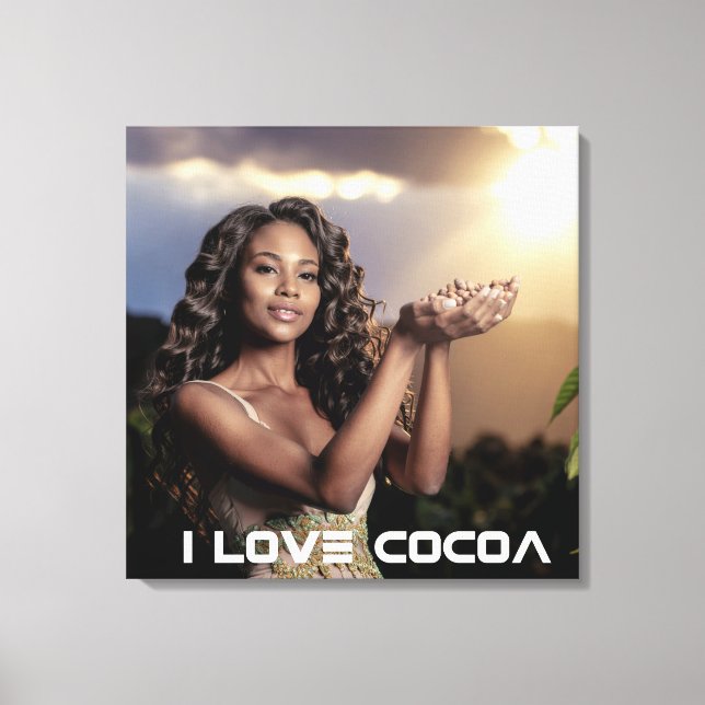 IVORY COAST - I LOVE COCOA CANVASTRYCK (Framsida)