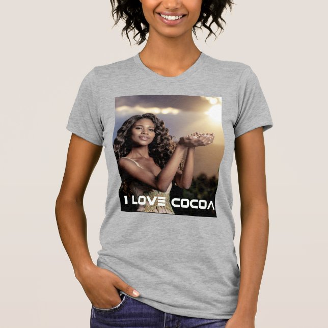 IVORY COAST - I LOVE COCOA T SHIRT (Framsida)