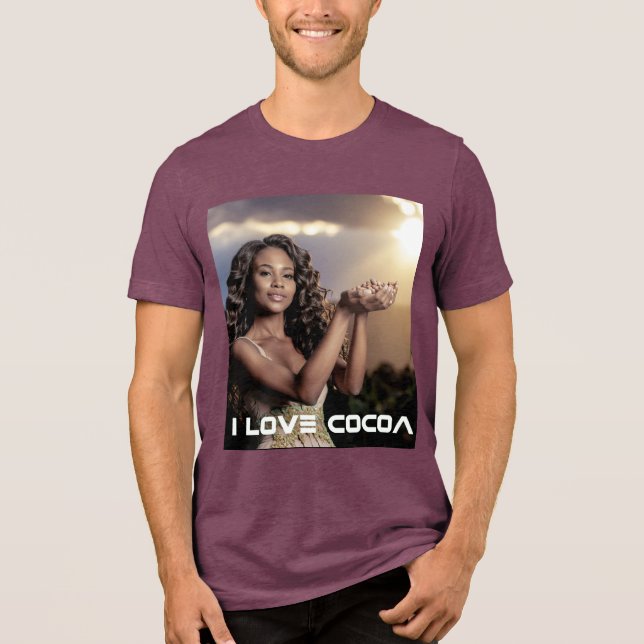 IVORY COAST - I LOVE COCOA T SHIRT (Framsida)