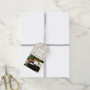 Ivory Costa Rica Bröllop Photo Gift Märkres Presentetikett