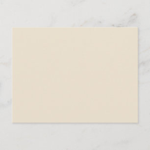 Ivory Cream White Tan Solid Trend Färg Background Vykort