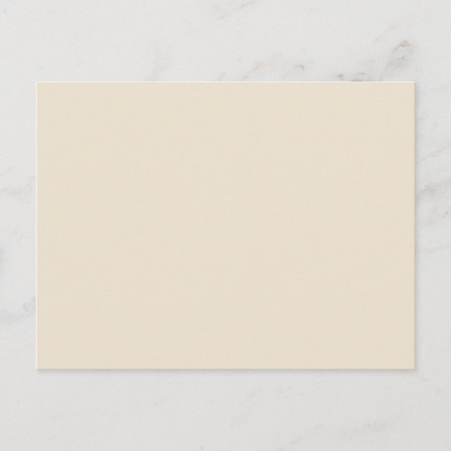 Ivory Cream White Tan Solid Trend Färg Background Vykort (Framsida)