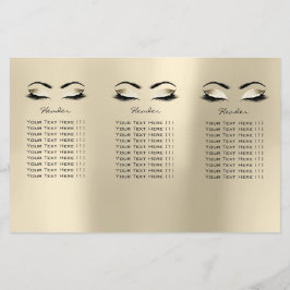 Ivory Creamy Makeup Öga Lash DL 3-bipacksedel Flygblad