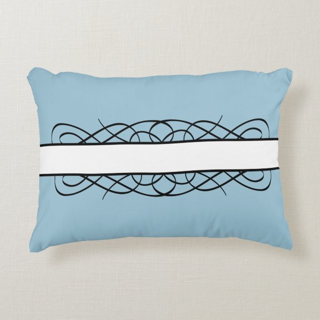 Ivory Deco Flourish accent Pillow Prydnadskudde (Framsidan)