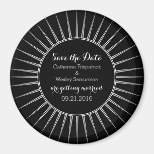 Ivory Deco Retro Spara datum magneter