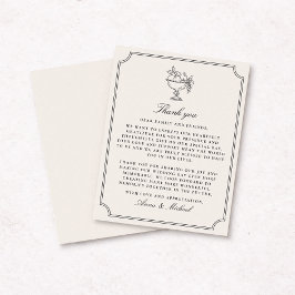 Ivory Double Frame Wedding Thank You Card Spara Datumet