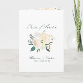 Ivory Dreams Bröllop Foldat Booklet Program