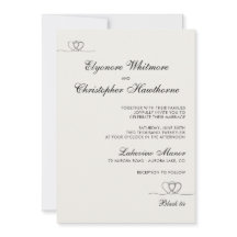 Ivory Elegant Chic Calligraphy Wedding