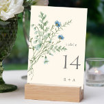 Ivory Elegant Watercolor Wildblommor Bröllop Bordsnummer<br><div class="desc">Det här bordsnumret i bröllop har vackra,  handmålade,  vildblommor som ordnats som en bukett,  perfekt för vår,  sommar eller fallbröllop. Om du vill ha en mer avancerad anpassning av den här designen klickar du på BLUE DESIGN VERKTYG ovan! Matchande objekt är också tillgängliga.</div>