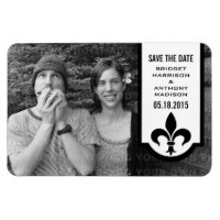 Ivory Fleur De Lis Banner Spara datum magneter