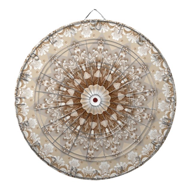 Ivory Flowers Dartboard Darttavla (Framsidan)