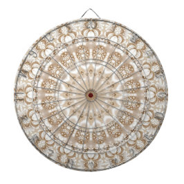 Ivory Flowers Dartboard Darttavla