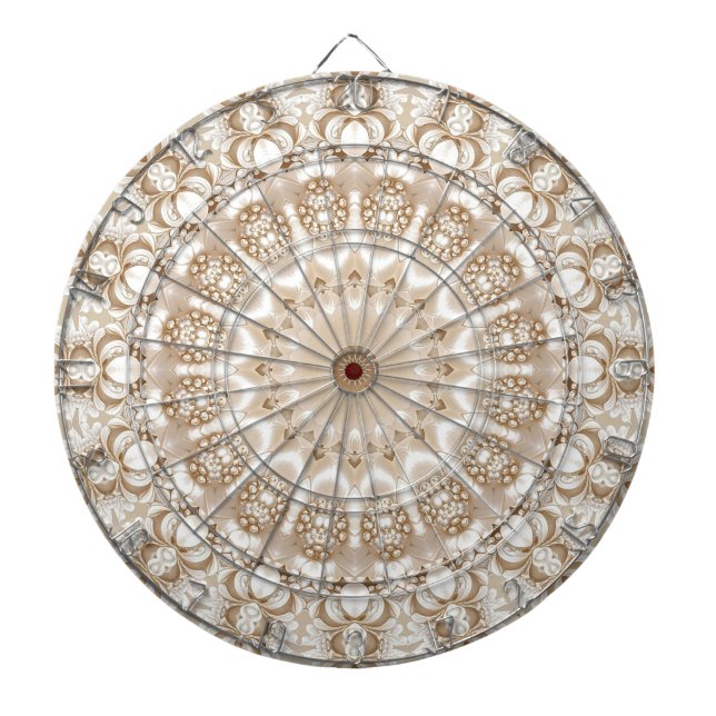 Ivory Flowers Dartboard Darttavla (Framsidan)
