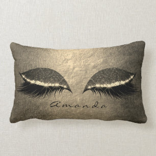 Ivory Foxier Guld Grått Black Anpassningsbar Glitt Lumbarkudde