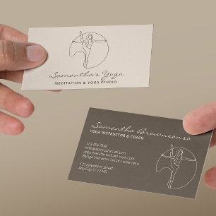 Ivory Gym Yoga Pilates Meditation Instructor Visitkort