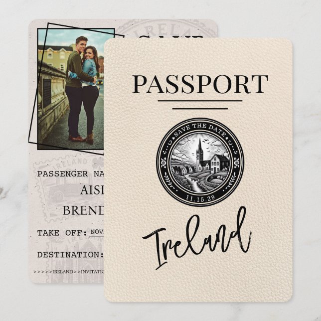 Ivory Ireland Passport Spara datum Datumet (Fram/baksida)