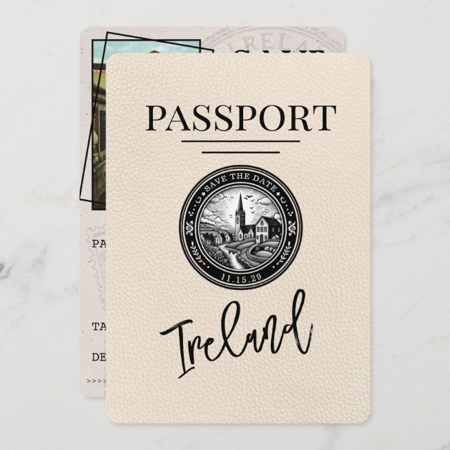 Ivory Ireland Passport Spara datum Spara Datumet (Fram/baksida)