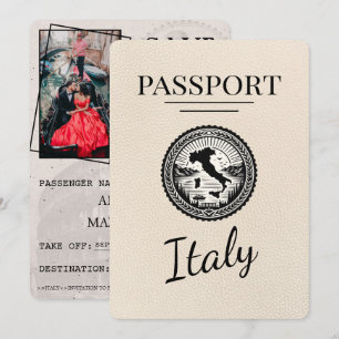 Ivory Italien Passport Spara Datumet