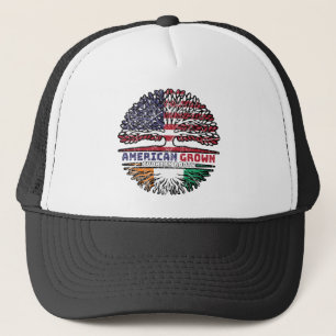 Ivory Kusten Ivorian American USA Träd Roots Flagg Keps