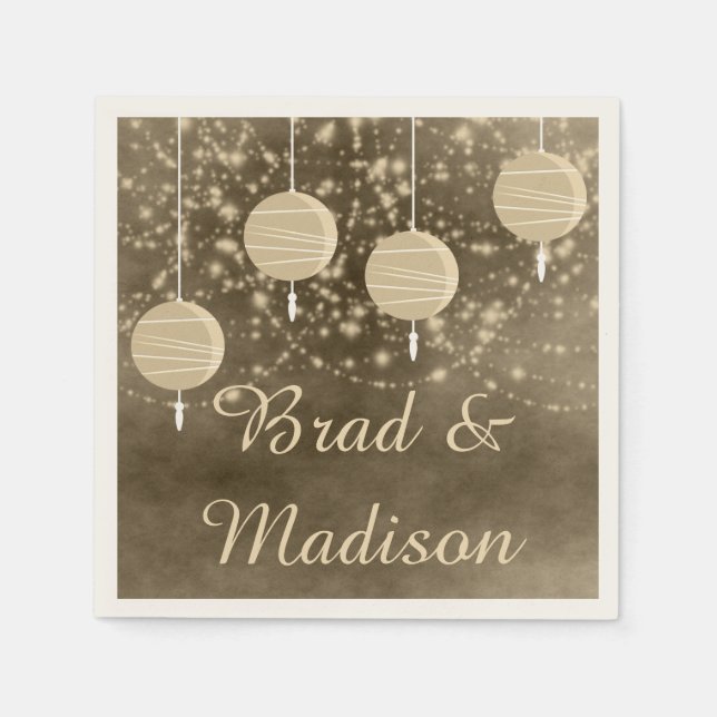 Ivory Lanterns Pappersservett (Framsidan)