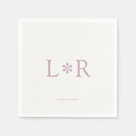 Ivory & Lilac | Stylish Modern Pappersservett