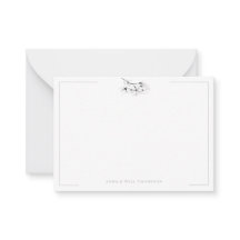 Ivory Magnolia Simple Class Elegant bröllop par