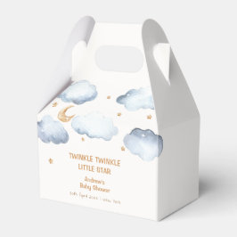 Ivory Måne Stars Twinkle Boy Shower Presentaskar