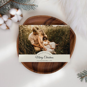 Ivory Mycket God jul Fyra Photo Vågrät Julkort