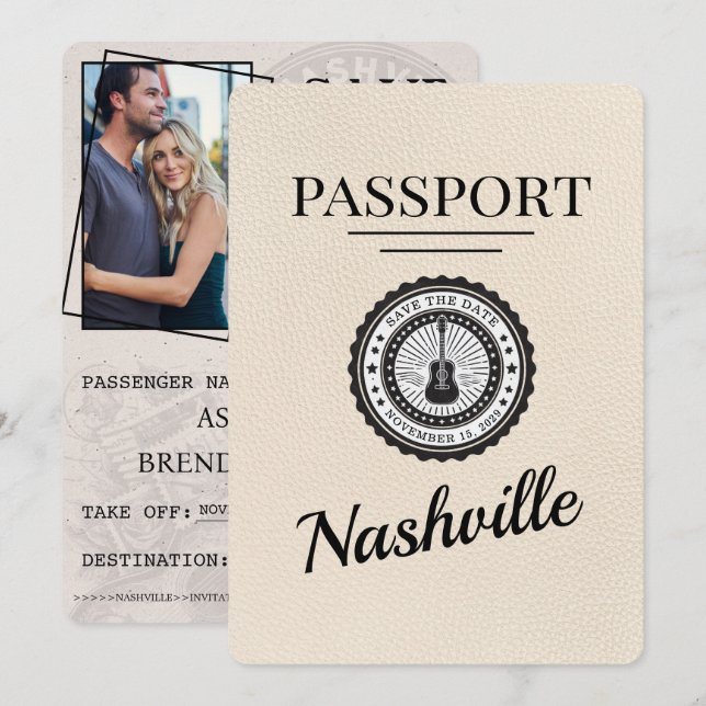 Ivory Nashville Passport Spara datum Datumet (Fram/baksida)