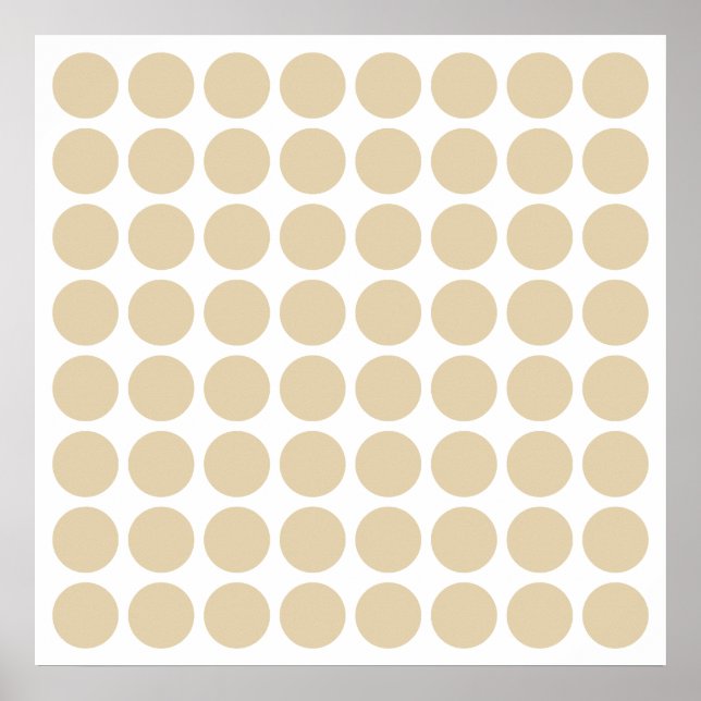 Ivory Neutralt Dots Poster (Framsidan)
